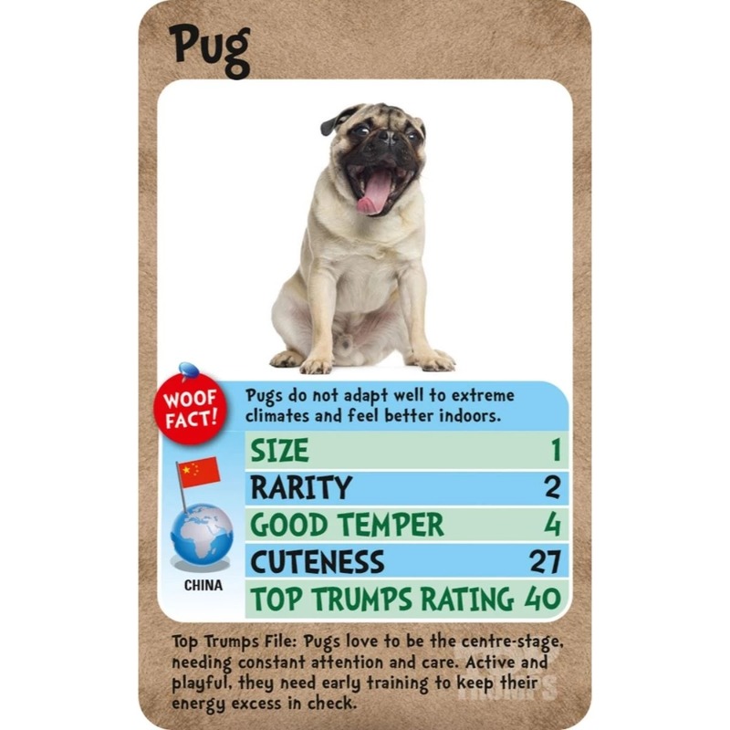 Top Trumps Dogs Card Games English & Arabic
