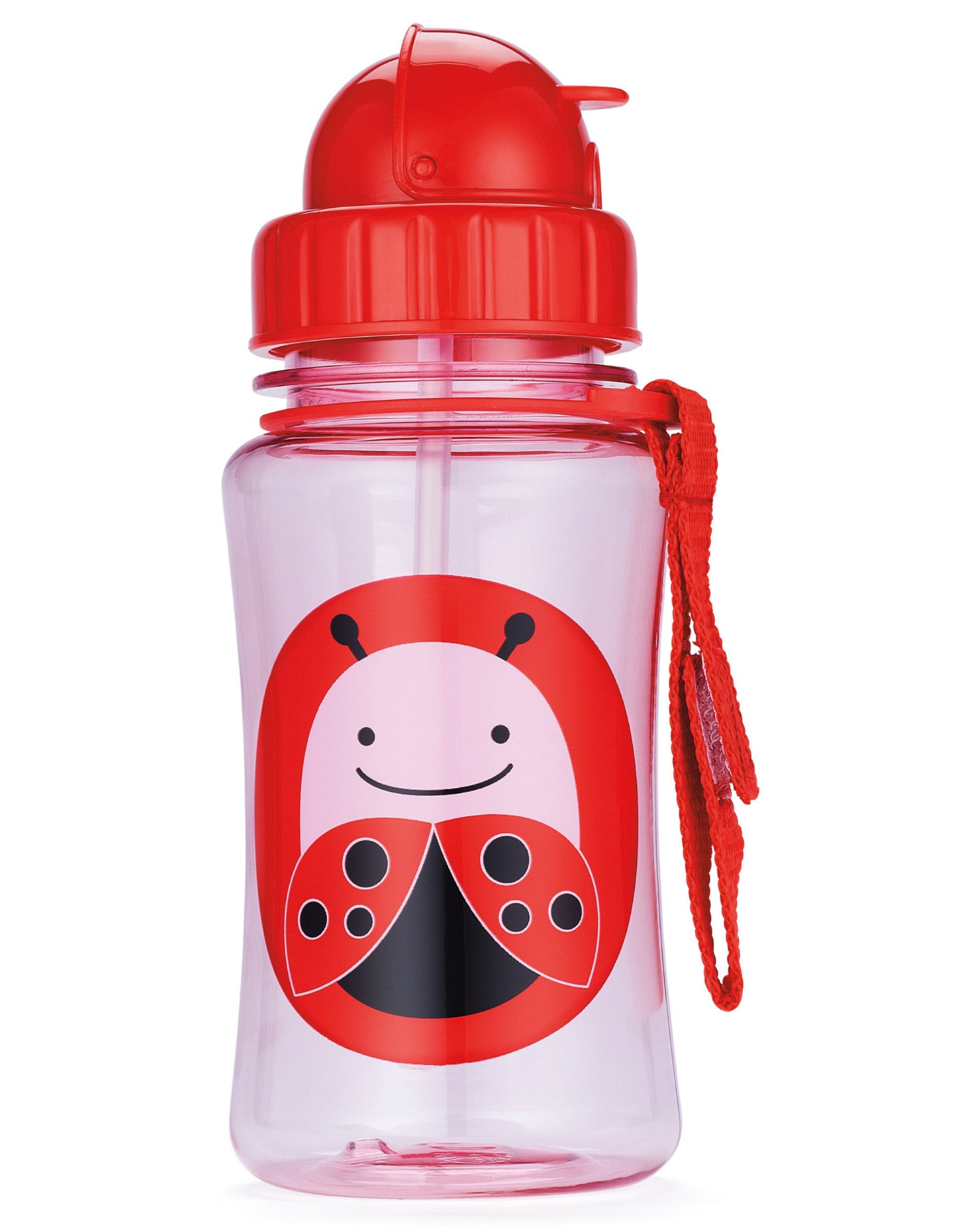 Skip Hop Zoo Straw Kids Water Bottle Ladybug 350ml
