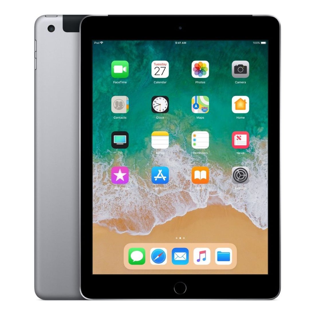 Apple iPad 9.7-Inch 128GB Wi-Fi + Cellular Space Grey Tablet