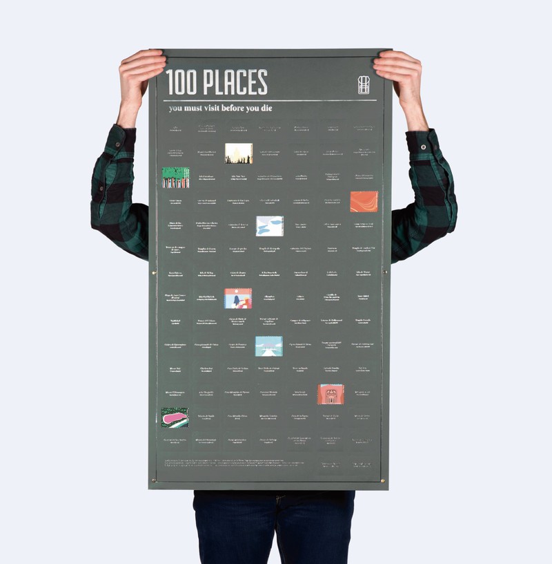 DOIY 100 Places You Must Visit Before You Die Interactive Poster