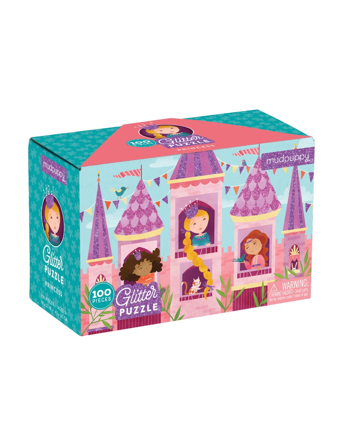 Mudpuppy Princess Glitter Puzzle