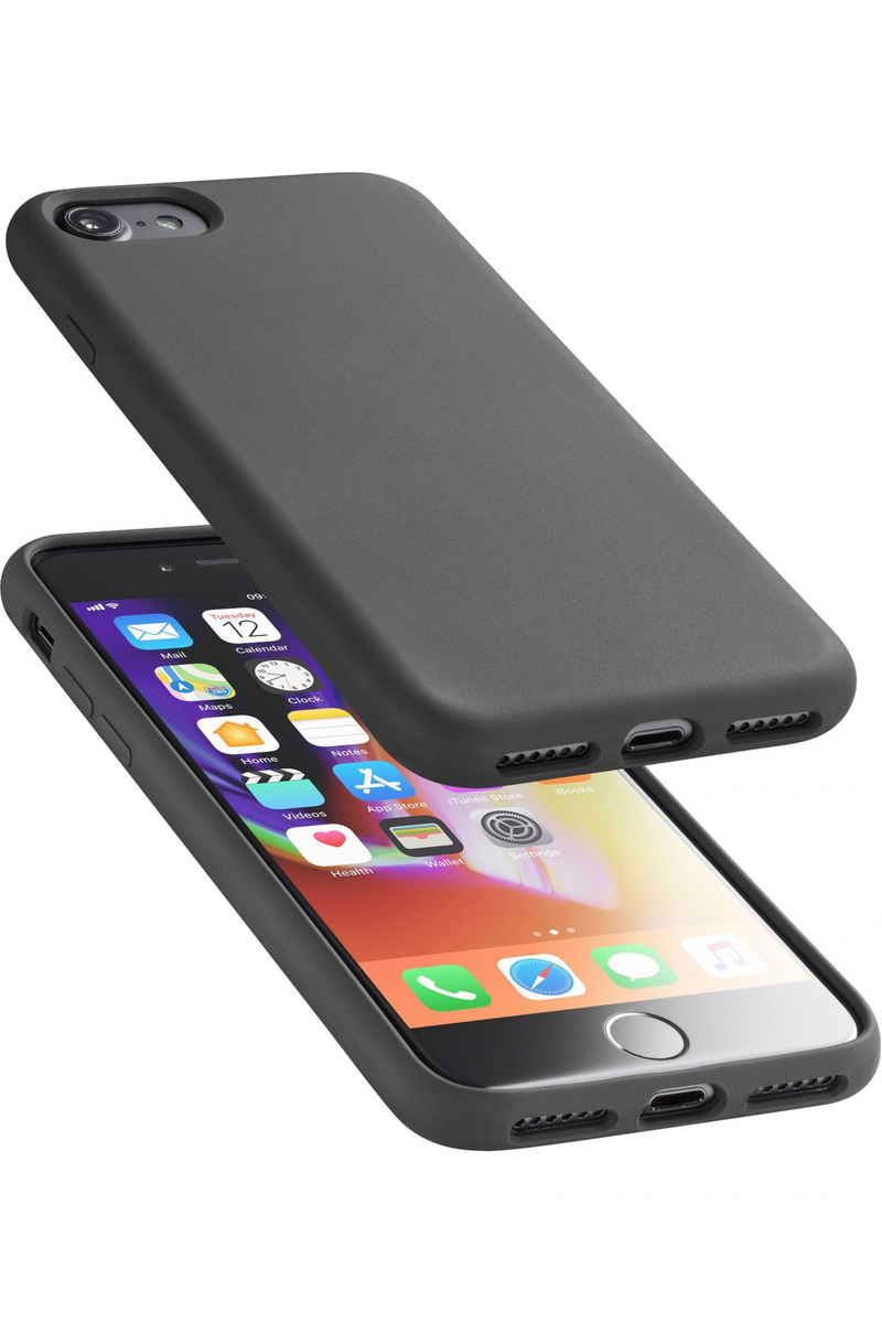Cellular Line Soft Touch Case Black For iPhone 8/7