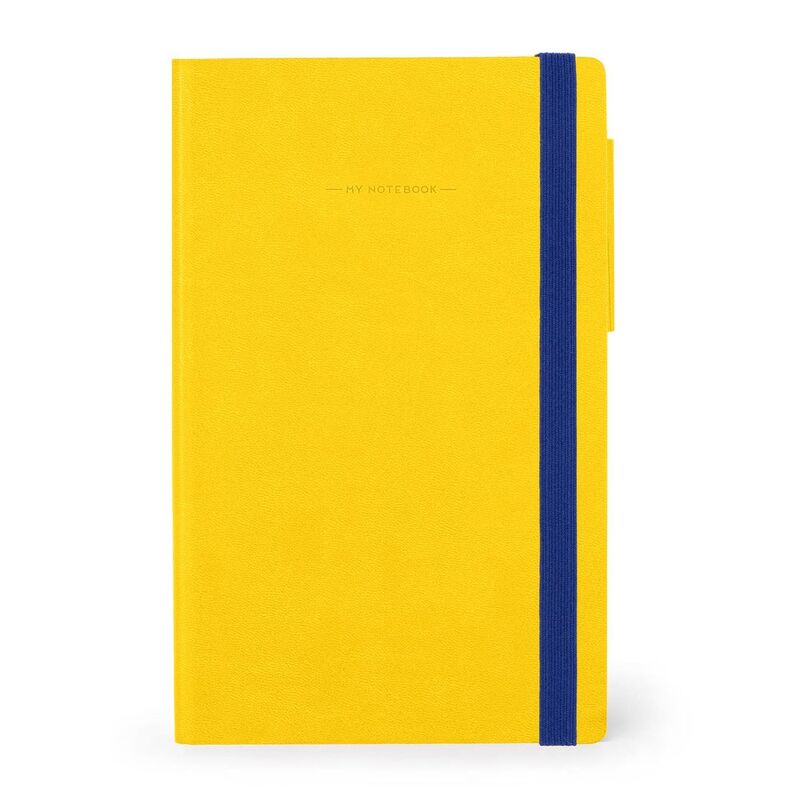Legami Notebook - My Notebook - Medium Plain - Yellow Freesia (13 x 21cm)