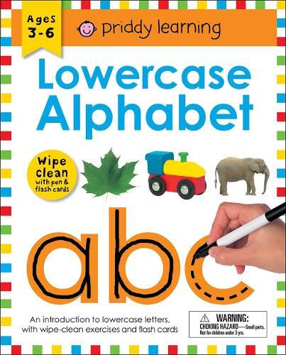 Wipe Clean Workbook: Lowercase Alphabet (Enclosed Spiral Binding): Ages 3-6 - With Pen & Flash Cards | Roger Priddy