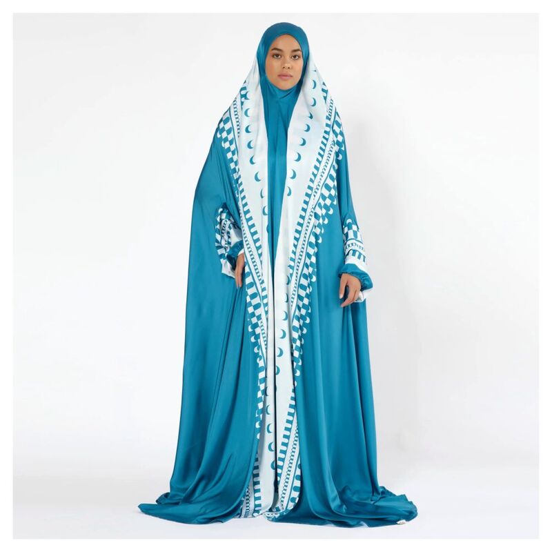 Sabr Zarqa Prayer Dress Blue