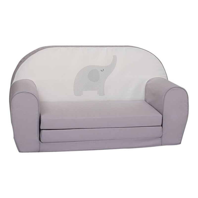 Delsit Elephant On Grey Double Sofa