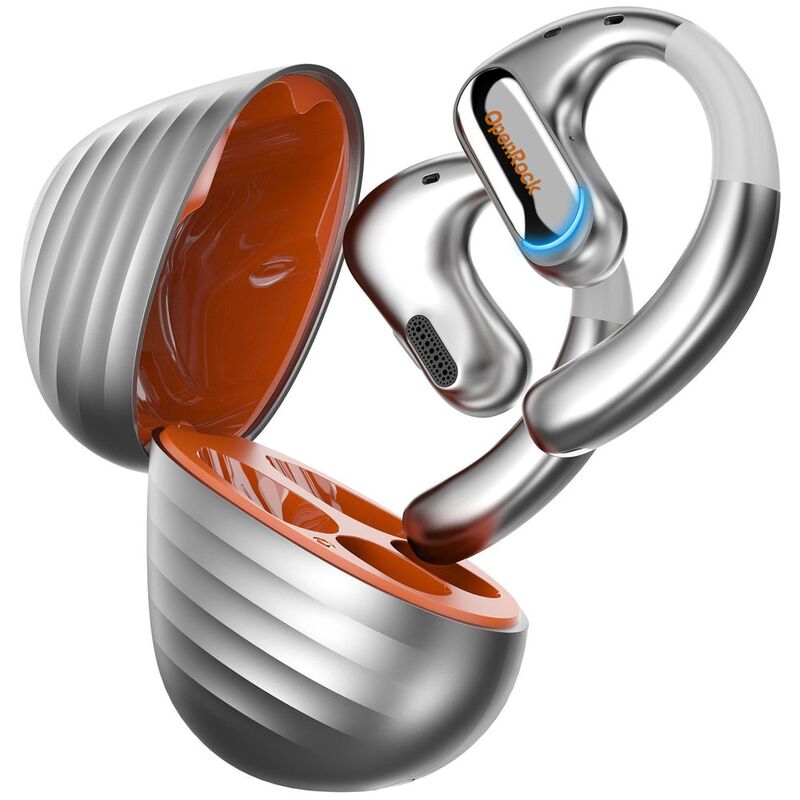 OpenRock Pro Open-Ear Air Conduction Sport Earbuds - Silver