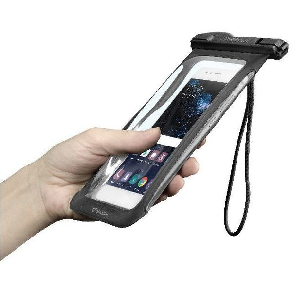 Cellular Line Voyager Case Black for Smartphones Up To 6.3-Inch